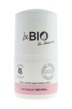 Шариковый дезодорант beBIO Natural Deodorant Roll-On Семена чиа и японская вишня, 50 мл