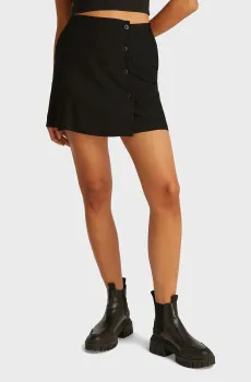 Женская черная юбка ECOVERO NYLON WRAP Черный S Calvin Klein Jeans J20J225328