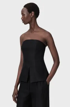 Женский черный топ CHARLEY Черный 10 AllSaints W051QE