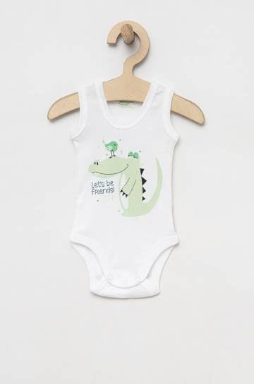 Детское боди из хлопка United Colors of Benetton 2 шт Детское боди из хлопка United Colors of Benetton 2 шт