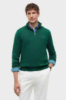 Мужская зеленая кофта PIMA Зеленый XL Tommy Hilfiger MW0MW28049