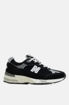 Женские черные кроссовки Made in UK 991 Elevated Essential Черный 7 New Balance W991PK1
