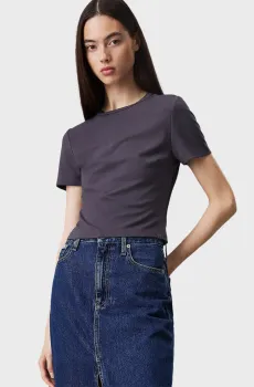 Женская темно-синяя футболка MILANO SHORT SLEEVE TOP Синий S Calvin Klein Jeans J20J224769