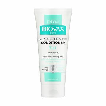 Укрепляющий кондиционер для волос Biovax Biotin Strengthening Conditioner 7 In 1, 200 мл Укрепляющий кондиционер для волос Biovax Biotin Strengthening Conditioner 7 In 1, 200 мл