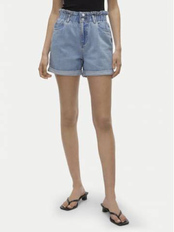 Vero Moda Шорти з тканини Lyra 10307784 Голубий Loose Fit Vero Moda Шорти з тканини Lyra 10307784 Голубий Loose Fit