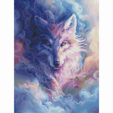 Алмазна мозаїка Brushme Вовк у хмарах (RDBS7018)
