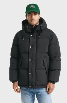 Мужской черный пуховик DOWN Черный S Gant 7006567