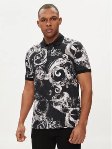 Versace Jeans Couture Поло 76GAG6S0 Чорний Regular Fit Versace Jeans Couture Поло 76GAG6S0 Чорний Regular Fit