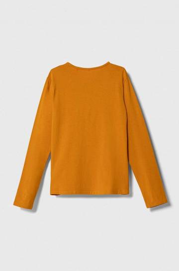 Детская блузка Pepe Jeans Hana цвет оранжевый с принтом