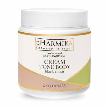 Крем для тонуса тела pHarmika Cream Body Tone Black Caviar с черной икрой, 500 мл Крем для тонуса тела pHarmika Cream Body Tone Black Caviar с черной икрой, 500 мл