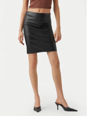 Vero Moda Спідниця зі штучної шкіри Olympia 10274454 Чорний Slim Fit Vero Moda Спідниця зі штучної шкіри Olympia 10274454 Чорний Slim Fit
