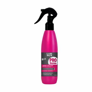 Спрей для волос Lady Wow Pro Thermo Thermo Keratin с термозащитой, 200 мл Спрей для волос Lady Wow Pro Thermo Thermo Keratin с термозащитой, 200 мл