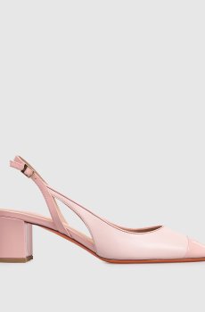 Розовые кожаные слингбеки