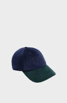 Женская темно-синяя вельветовая кепка Синий M Bimba Y Lola 252BAGO17.10420