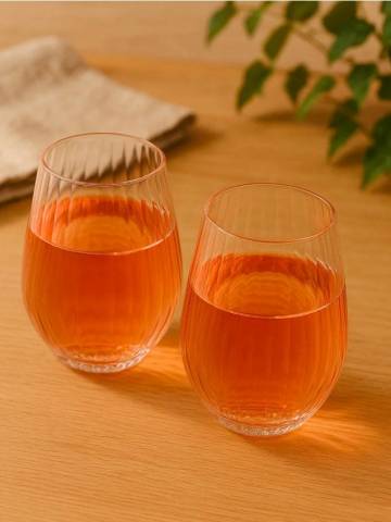 Рифлені склянки, 2 шт. - clear Рифлені склянки, 2 шт. - clear