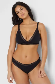 Женский черный бюстгальтер с мягкой треугольной чашкой JOLI Черный 70B Etam 6545259