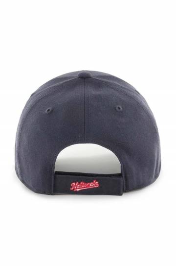 Хлопковая кепка 47 brand MLB Washington Nationals цвет синий с аппликацией B-MVP15WBV-NYE Хлопковая кепка 47 brand MLB Washington Nationals цвет синий с аппликацией B-MVP15WBV-NYE