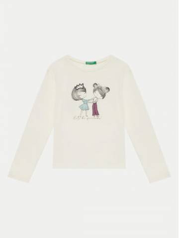 United Colors Of Benetton Блузка 3ATNG10GA Écru Regular Fit United Colors Of Benetton Блузка 3ATNG10GA Écru Regular Fit