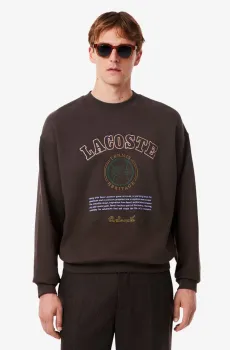 Мужская коричневая толстовка Коричневый S Lacoste SH5888SKB