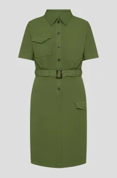 Женское зеленое платье Зеленый L Woolrich 0185FRUT3665-6641