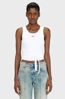 Женская белая майка T-ANKY-TAIL-S1 Белый S Diesel A21019 0EJAI