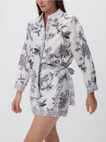 Reserved - Сорочка з малюнком - темно-сірий - 417FH-90P