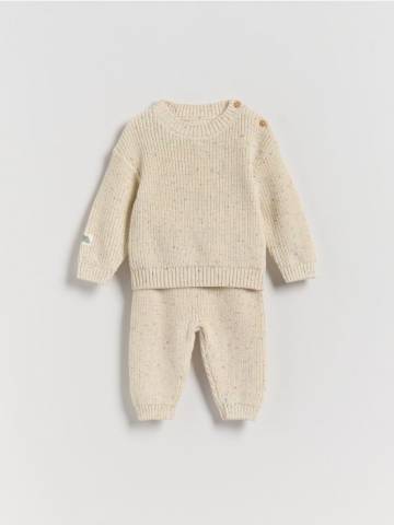 Reserved - Трикотажний комплект - кремовий - 572BF-01X