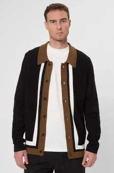 Мужской черный кардиган Черный XXL HUGO 50543770;001