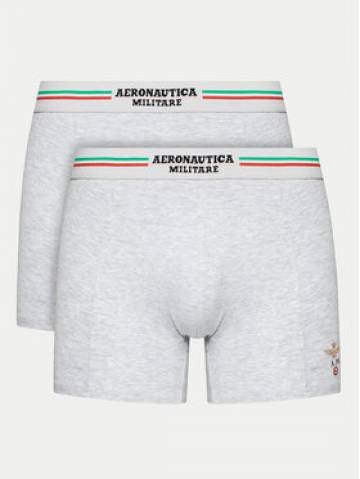 Aeronautica Militare Набір з 2 пар боксерів AM1UBX002 Сірий Aeronautica Militare Набір з 2 пар боксерів AM1UBX002 Сірий