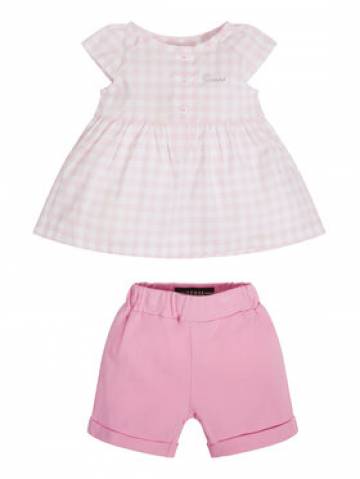 Guess Набір футболка та шорти A3GG12 WFBB0 Рожевий Regular Fit Guess Набір футболка та шорти A3GG12 WFBB0 Рожевий Regular Fit