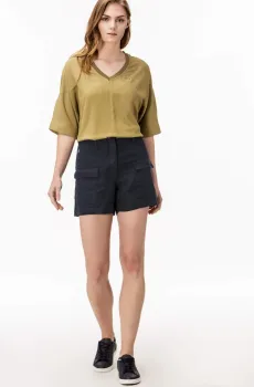 Женские синие шорты Синий 42 Lacoste GF080101L