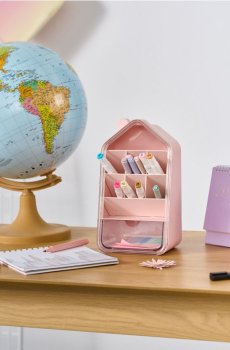 Настільний органайзер - пастельний рожевий