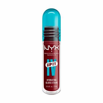 Блеск-тинт для губ NYX Professional Makeup Lip I.V. Hydrating Lip Gloss Stain 13 Cranberry Splash, 5 мл Блеск-тинт для губ NYX Professional Makeup Lip I.V. Hydrating Lip Gloss Stain 13 Cranberry Splash, 5 мл
