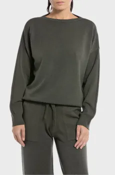 Женский зеленый джемпер Зеленый XS Replay DK3566.000.G23372