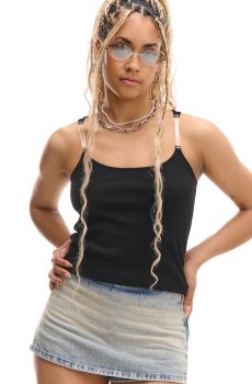 Cropp - Топ на бретельках - чорний