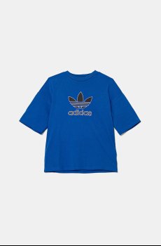 Детская хлопковая футболка adidas Originals