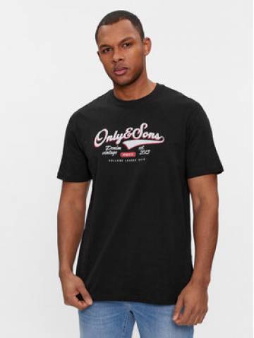 Only & Sons Футболка Lenny 22028593 Чорний Regular Fit Only & Sons Футболка Lenny 22028593 Чорний Regular Fit