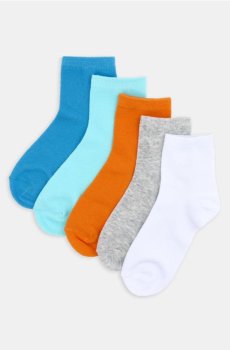 Кольорові шкарпетки з бавовною 5 pack - різнобарвний