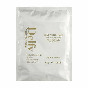 Отшелушивающая маска для лица Delfy Cosmetics Enjoy Gold Mask с 24-каратным золотом и жемчугом, 30 г