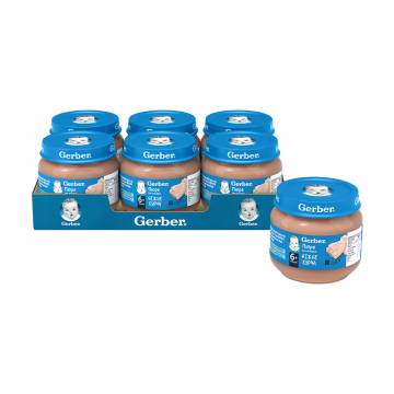 Детское мясное пюре Gerber Нежный цыпленок, от 6 месяцев, 6*80 г Детское мясное пюре Gerber Нежный цыпленок, от 6 месяцев, 6*80 г