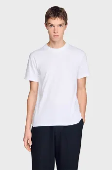 Мужская белая футболка Белый L Sandro SHPTS01813_white