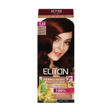Крем-краска для волос Elitan Intensive And Natural Color 4.65 Шоколадная вишня, 115 мл Крем-краска для волос Elitan Intensive And Natural Color 4.65 Шоколадная вишня, 115 мл