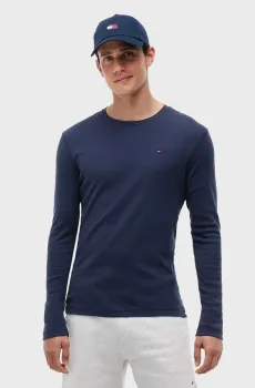 Мужской темно-синий лонгслив ORIGINAL Синий XL Tommy Jeans DM0DM04409