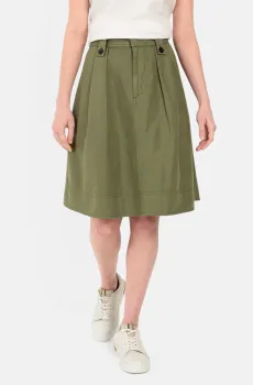 Женская оливковая льняная юбка Оливковый 40 Camel Active 392170-3F98-32