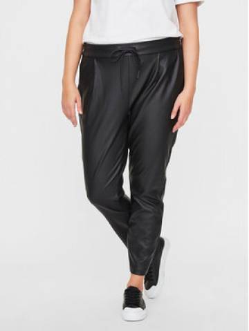 Vero Moda Curve Штани зі штучної шкіри 10225775 Чорний Regular Fit Vero Moda Curve Штани зі штучної шкіри 10225775 Чорний Regular Fit