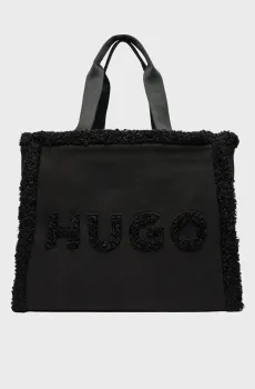Женская черная замшевая сумка Черный ONESIZE HUGO 50529375;001