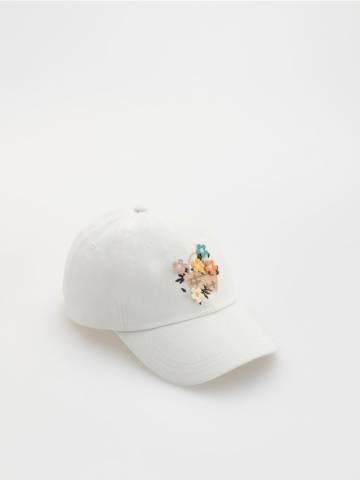 Reserved - GIRLS` PEAKED CAP - кремовий - 814FJ-01X Reserved - GIRLS` PEAKED CAP - кремовий - 814FJ-01X