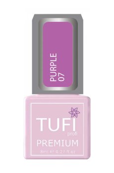 Уценка! Гель-лак для ногтей Tufi Profi Premium Purple 07 Сиреневый, 8 мл