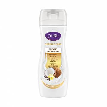Крем-гель для душа Duru Organic Care Coconut Oil And Vanilla Creamy Shower Gel Кокосовое масло и ваниль, женский, 250 мл Крем-гель для душа Duru Organic Care Coconut Oil And Vanilla Creamy Shower Gel Кокосовое масло и ваниль, женский, 250 мл