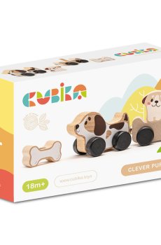 Деревянная игрушка Cubika Сообразительные щенки, от 1.5 лет (15443)